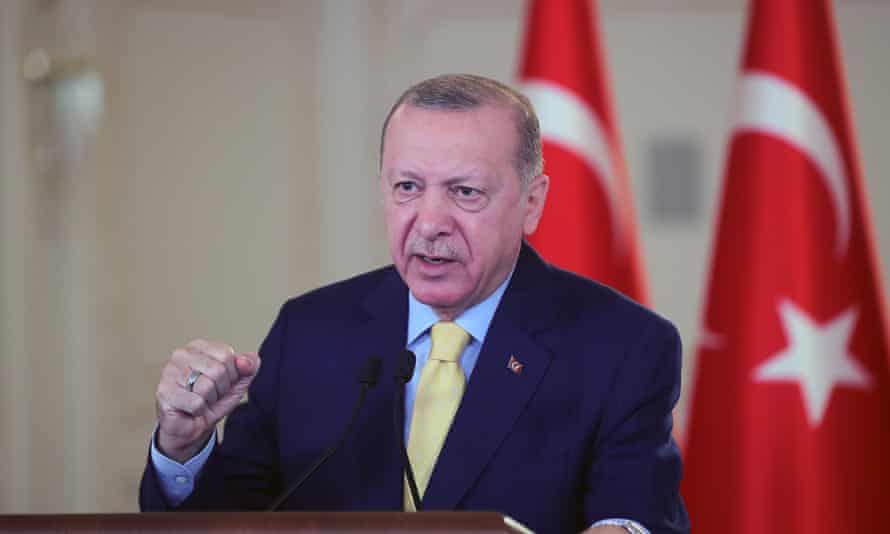 Turkish president Recep Tayyip Erdoğan