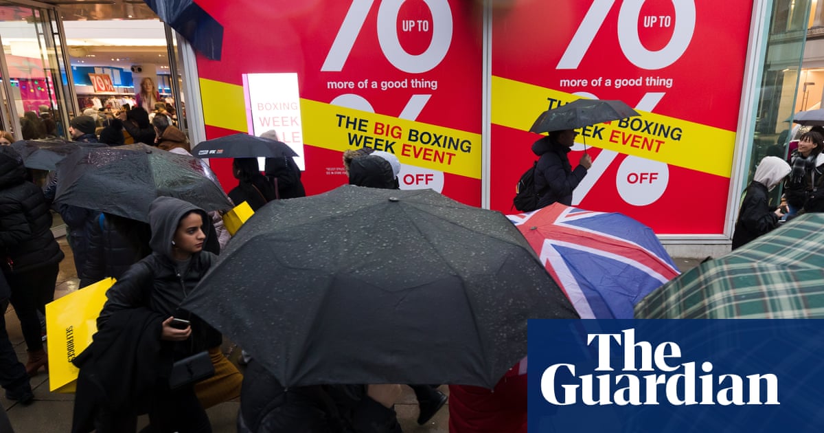 Boxing Day Sales Dip Blamed On Poor Weather And Black Friday Retail Industry The Guardian