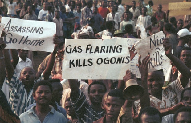 Ogoni Day demonstration in Nigeria, 1993