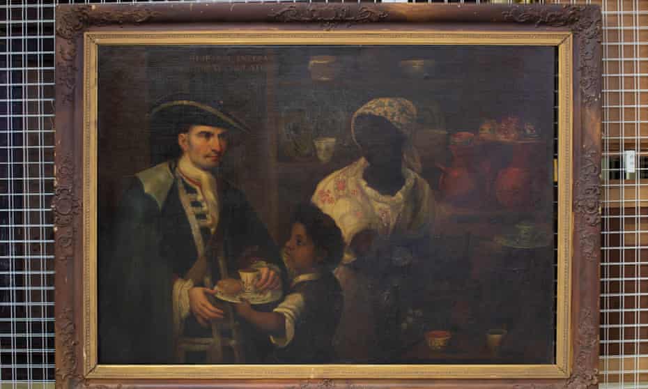One of the 18th-century ‘casta’ paintings in the Leicester collection.
