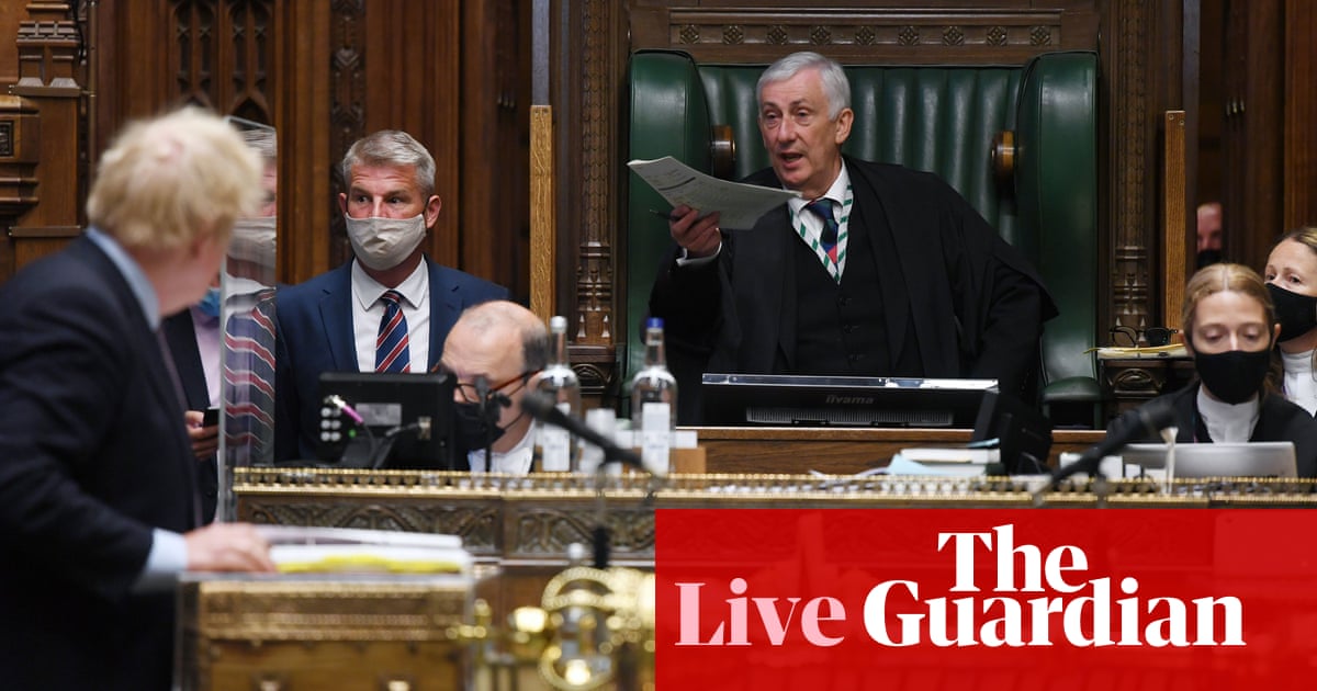 UK Covid live: Speaker says sidelining of Commons over England lockdown delay ‘totally unacceptable’