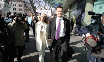 Andrew Wakefield and his wife Carmel arriving at a GMC disciplinary meeting in 2007.