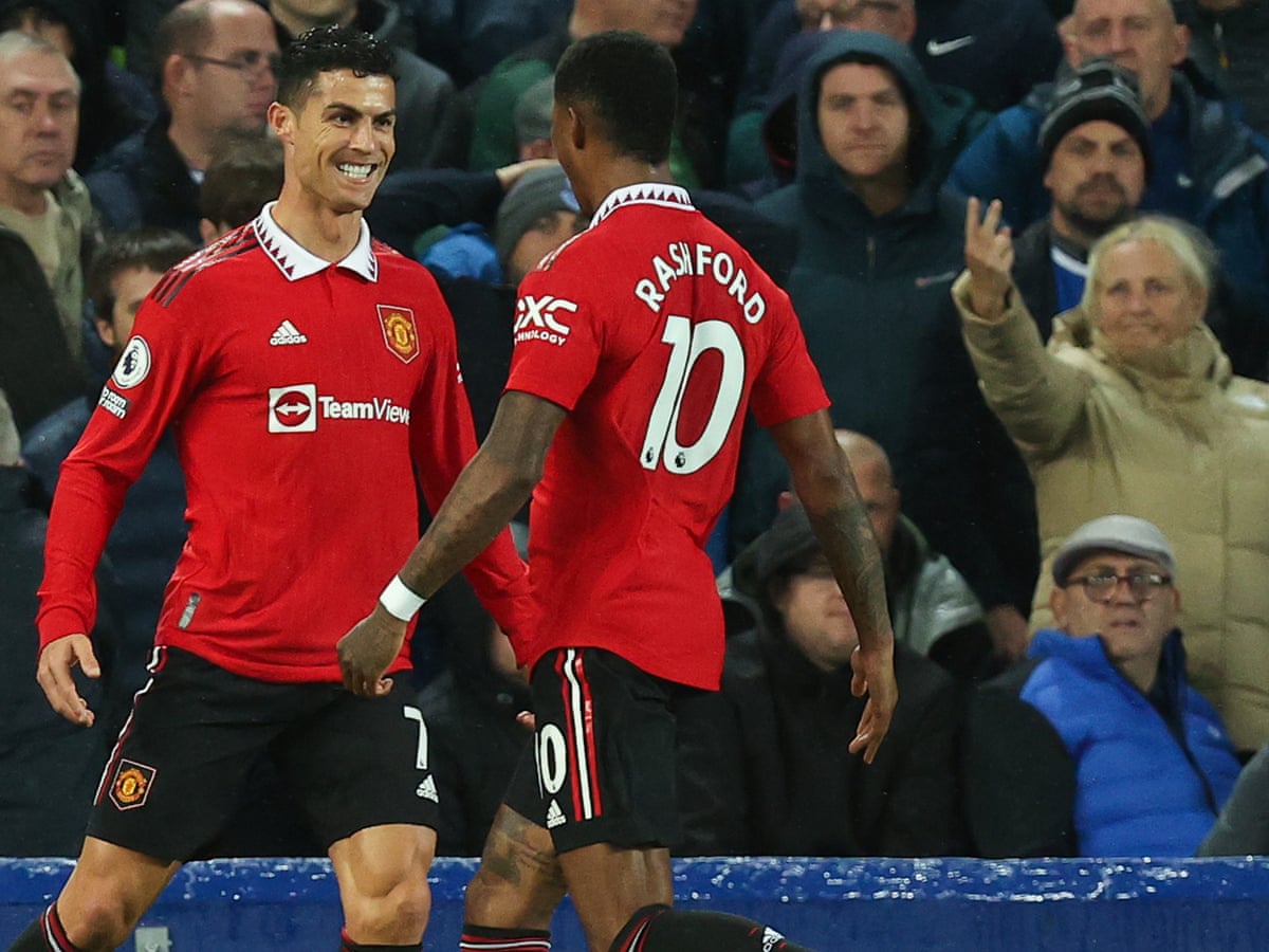 Ronaldo reaches milestone with winner for Manchester United at Everton | Premier League | The Guardian