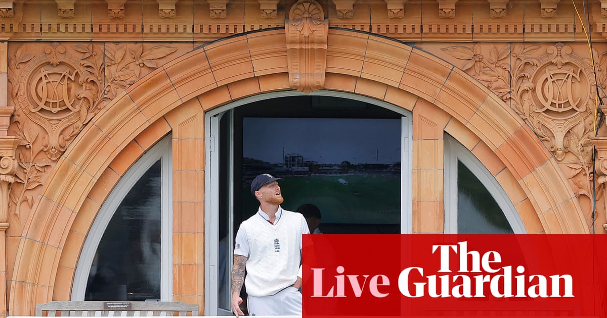 England v New Zealand: first men’s cricket Test, rain stops play on day three – live