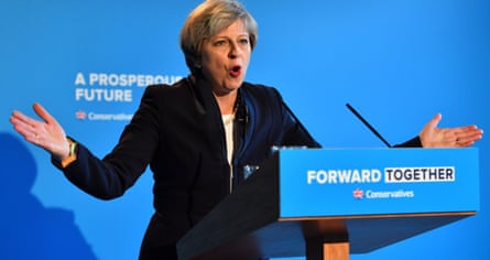 Theresa May launches the Conservative manifesto in Halifax in 2017