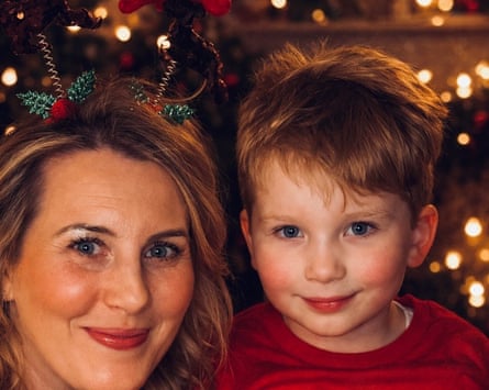 A smiling Amy Moffatt and Oakley.