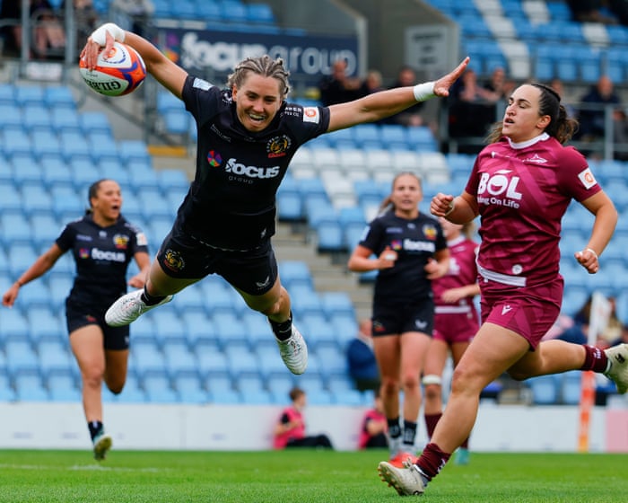 Moloney-MacDonald’s four-try haul fires Exeter to emphatic win against Sale