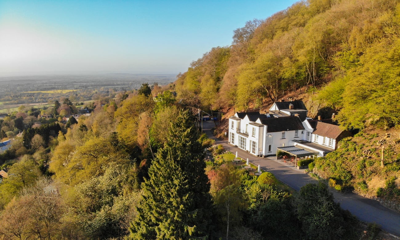 Room at the top: the Cottage in the Wood with views over the Severn Valley.