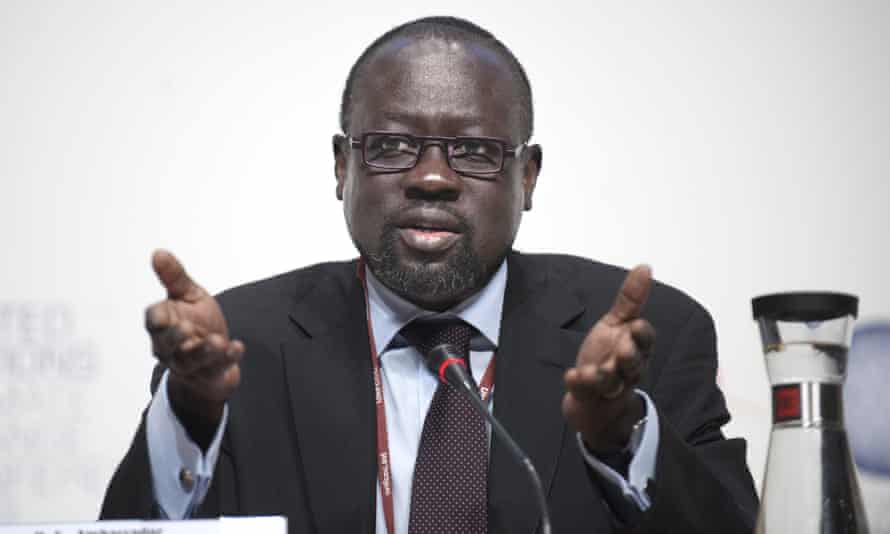 Lumumba DI-Aping, ambassador to the G77 countries, pictured in 2009 at the Cop15 summit in Copenhagen.
