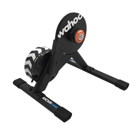 The Wahoo KICKR CORE 2 smart trainer, with Zwift Cog & Click.