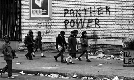 A scene from the documentary The Black Panthers: Vanguard of the Revolution.