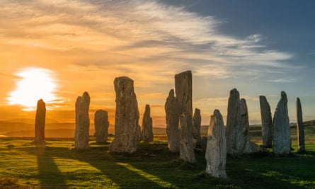 Callanish standing stones on the Isle of Lewis.