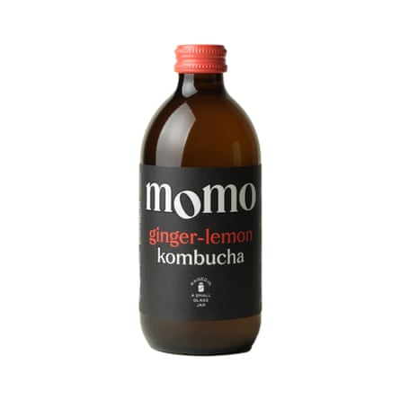 Momo organic ginger-lemon kombucha