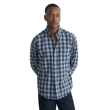 Eton check flannel shirt