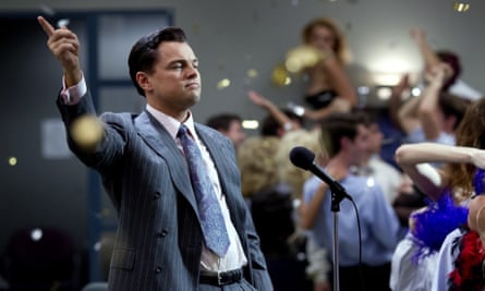 DiCaprio in The Wolf of Wall Street.