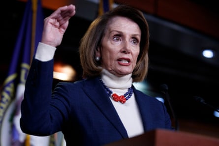 Nancy Pelosi reportedly told House Democratic colleagues that the border wall was ‘like a manhood thing for him’.