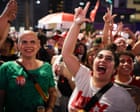 Lula's supporters celebrate in São Paulo after 'historic election victory' - video