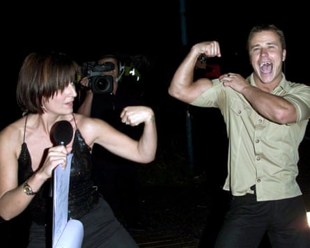 Davina McCall with the first Big Brother winner, Craig Phillips.