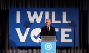 Joe Biden on stage in Atlanta. ‘Women’s rights and women’s health are under assault like we haven’t seen in 50 years,’ he said. 2570.jpg?width=300&quality=85&auto=forma