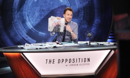 Comedian Jordan Klepper hosts the premiere of Comedy Central’s “The Opposition w/ Jordan Klepper” on September 25, 2017 in New York City.