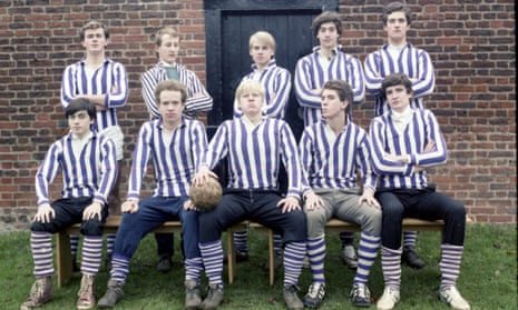 Boris Johnson, centre front, at Eton.