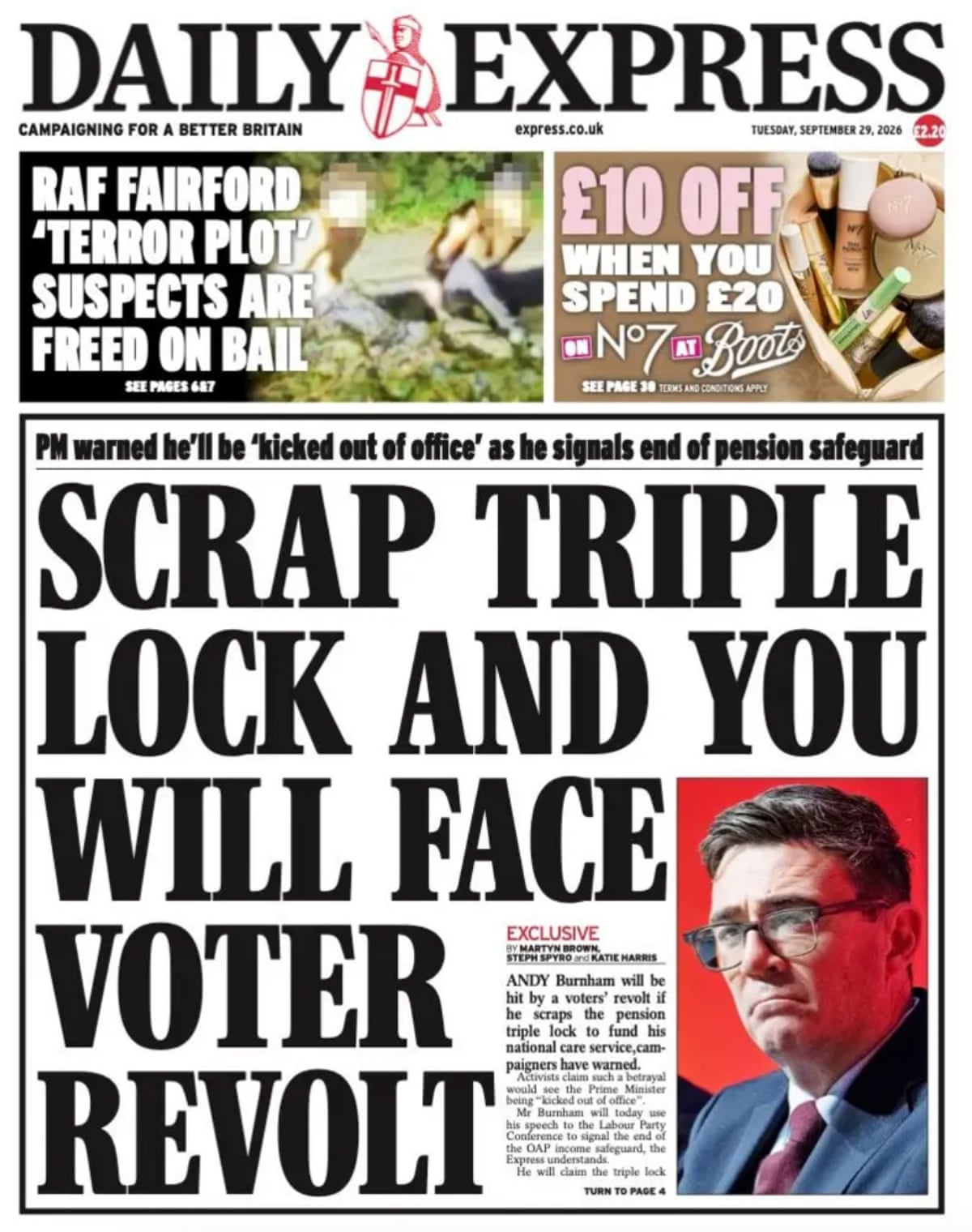 Express splash