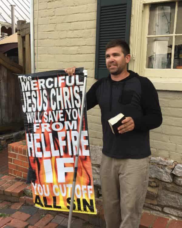 A man near the Red Hen.