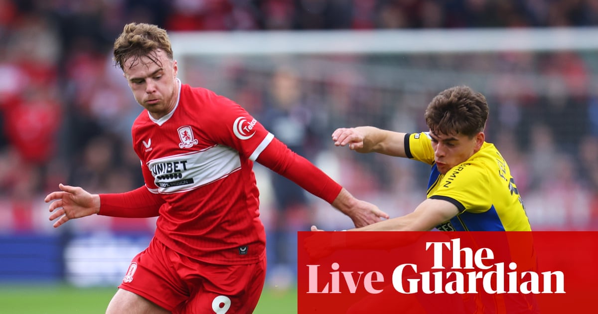 Middlesbrough v Southampton: Championship playoff semi-final, first leg – live