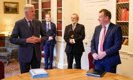 Barnier and Frost in 10 Downing Street, 7 July