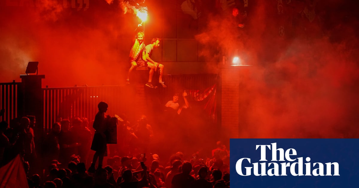 Liverpool fans jubilant after Premier League title win as police warn of Covid-19 risks