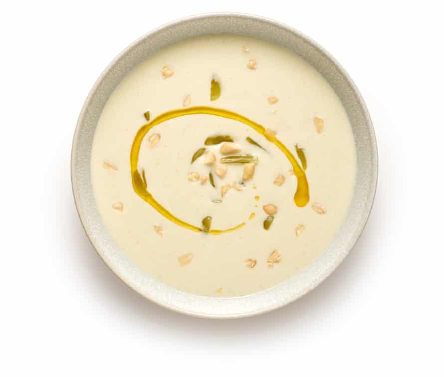 Felicity Cloake’s ajo blanco 7. Finished bowl.
