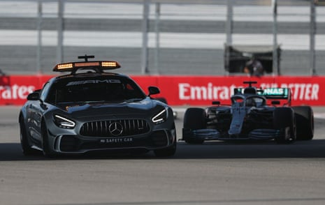 Lewis Hamilton, celebrates 1st position in Parc Ferme, Sochi 2019 print by  Motorsport Images