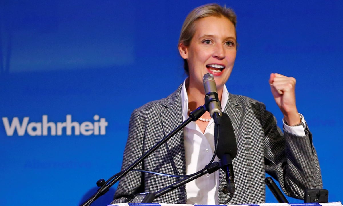 Far-right German politician pulls out of Oxford Union event | The far right | The Guardian