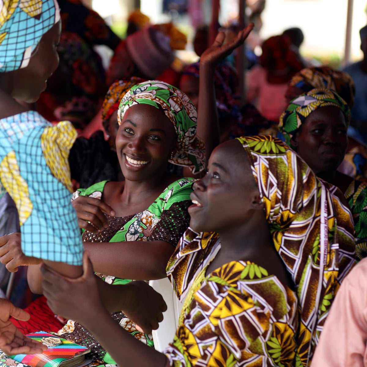 Joy as 82 Chibok schoolgirls hug and kiss their families again | Nigeria |  The Guardian
