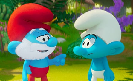 Papa Smurf and No Name in Smurfs.