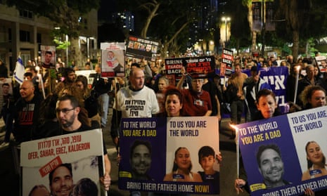 Protesters in Tel Aviv