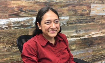 Karina Ruiz de Diaz, president of the Arizona Dream Act Coalition, at her office in Phoenix.