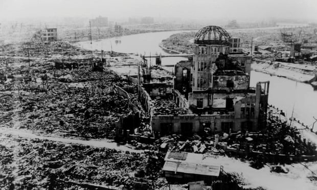 The ruins of Hiroshima after the 1945 nuclear attack