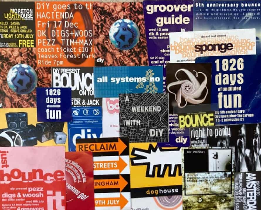 DiY flyers and record covers.