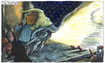 Martin Rowson on the differing fortunes of Donald Trump and Rishi Sunak – cartoon