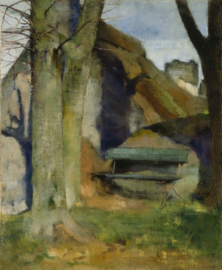 Helene Schjerfbeck, Shadow on the Wall (Breton Landscape), 1883.
