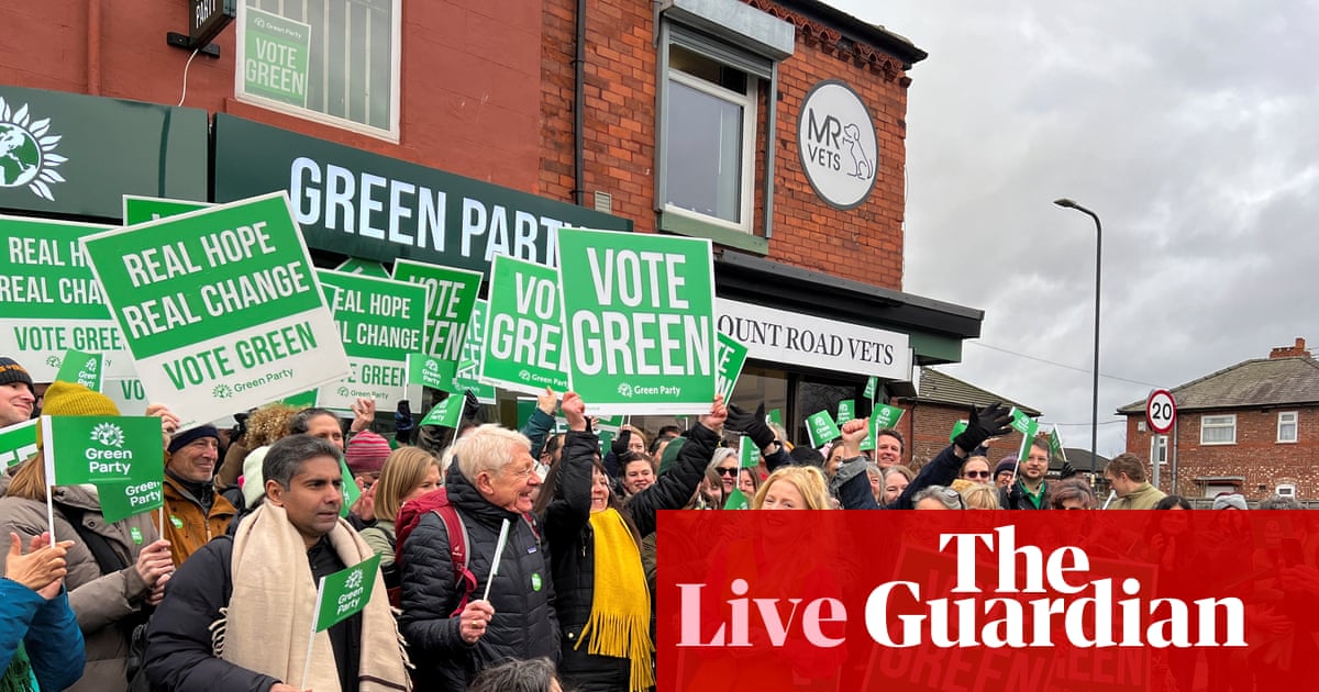 Gorton and Denton byelection campaign hits final day with new poll saying it is too close to call who will win – UK politics live