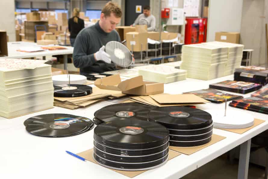 A vinyl pressing factory in Germany.