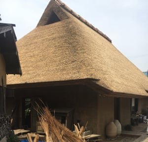 The 260-year-old farmhouse that the Matsubas bought at auction and moved, in pieces, to Omori.