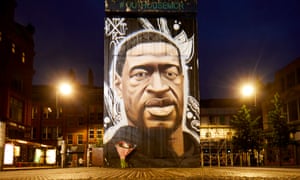 New George Floyd mural in Manchester England