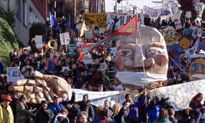 Anti-globalisation protesters in Seattle, 1999