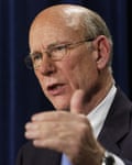 Senate Select Intelligence Chairman Pat Roberts, R-Kan., during a news conference releasing the committee’s report on pre-war intelligence on Iraq. The report says that the justification for going to war with Iraq was based on inaccurate intelligence and overstated judgements.