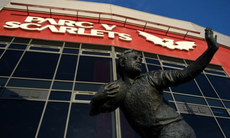 A general view of Parc Y Scarlets stadium