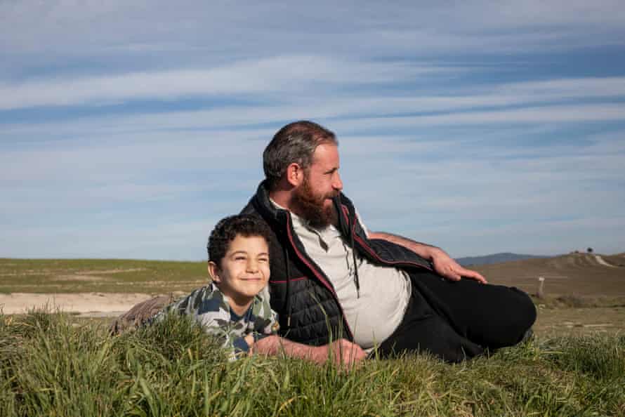 Munzir and Mustafa at Crete Senesi, Tuscany.