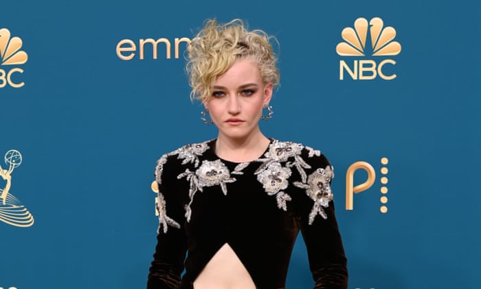 Julia Garner on the red carpet earlier in the evening.